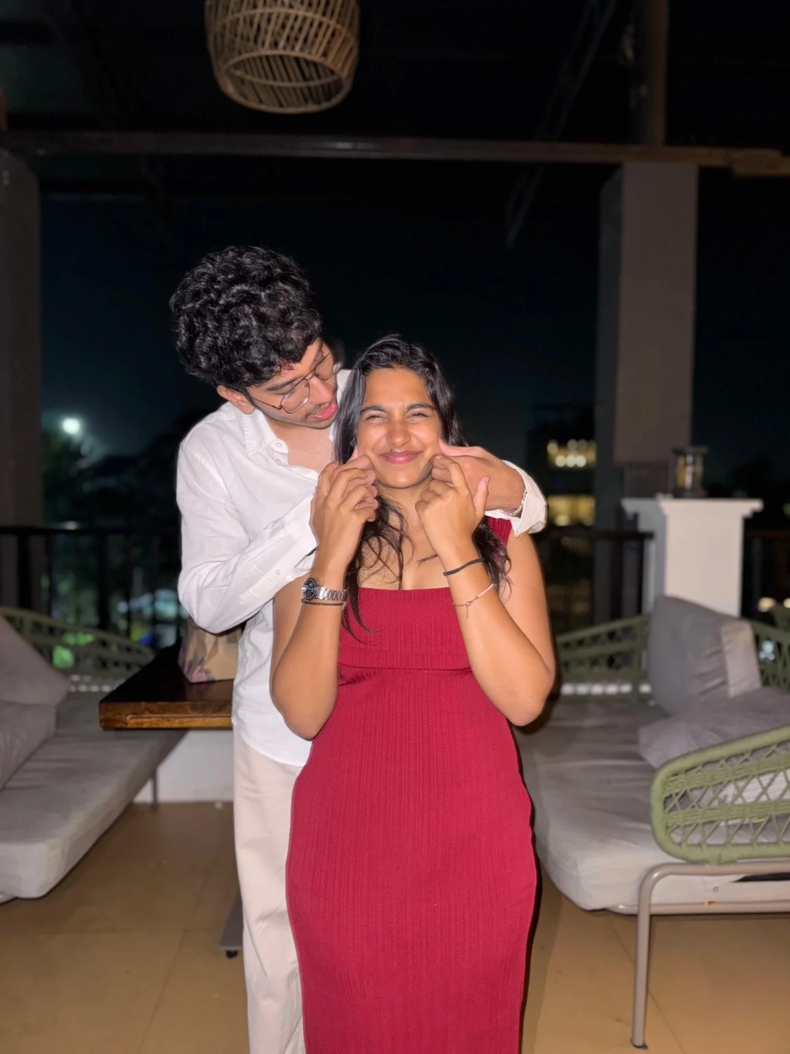 A happy evening together